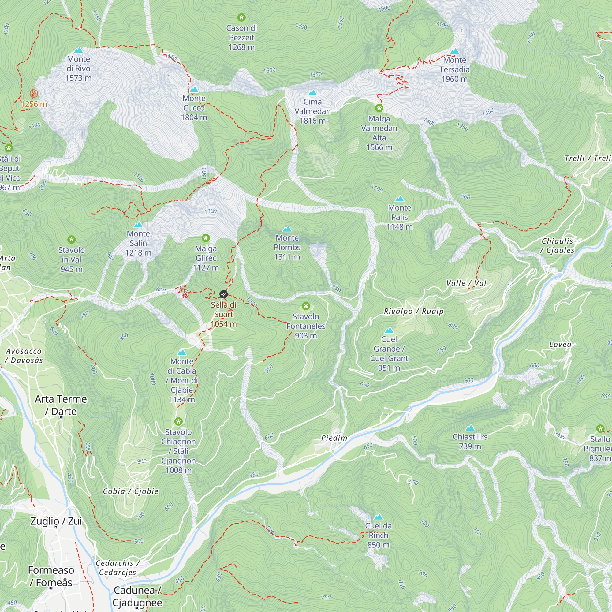 Stavolo Fontaneles map