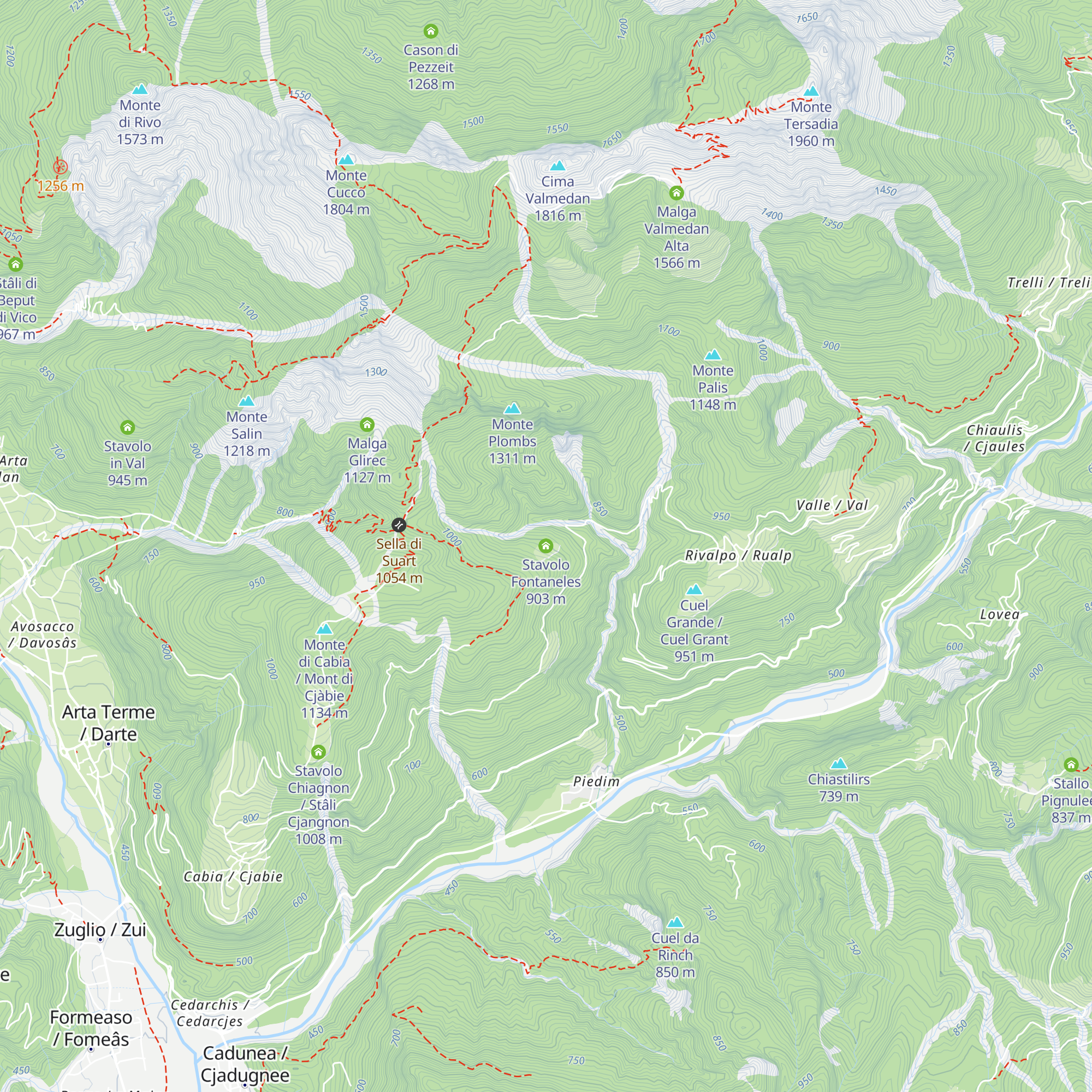 Stavolo Fontaneles map