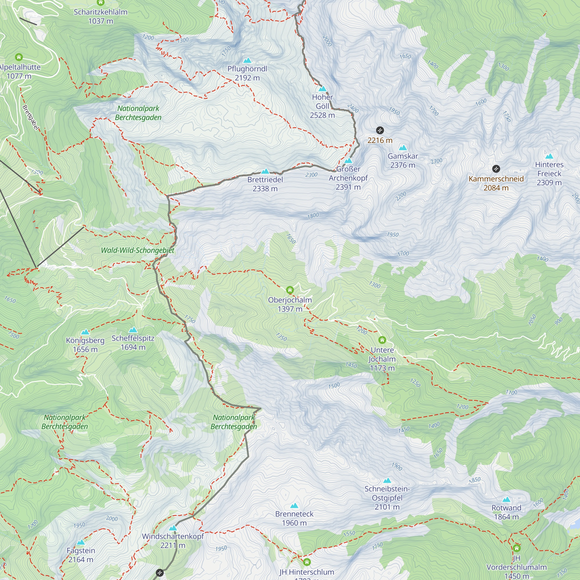 Oberjochalm map
