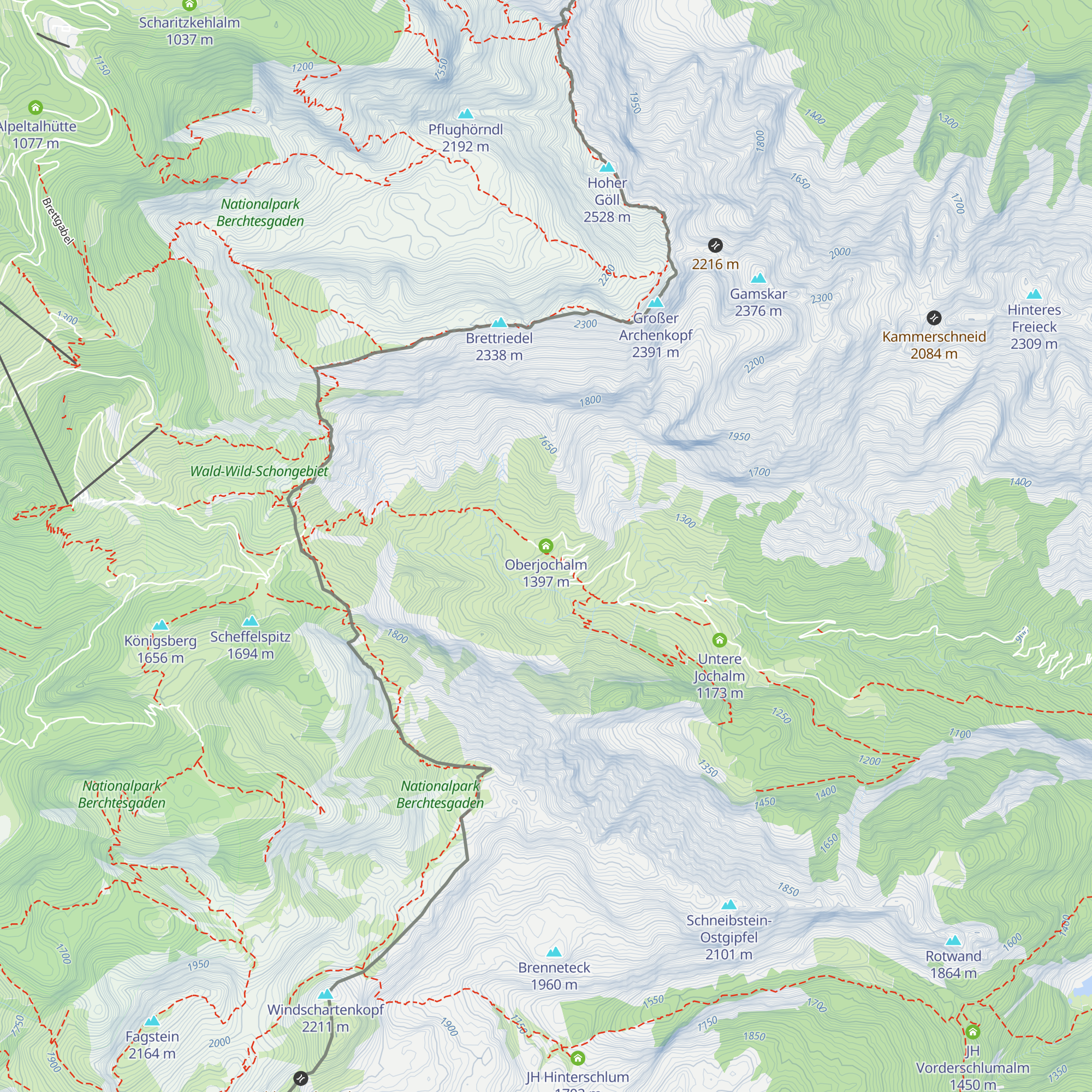 Oberjochalm map