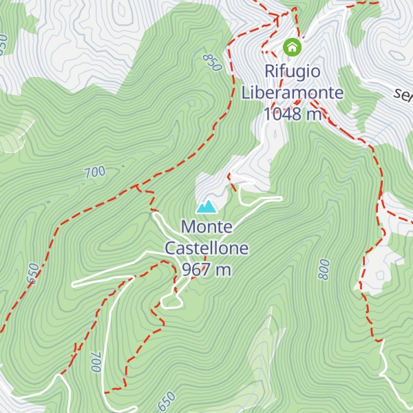 Map of Monte Castellone