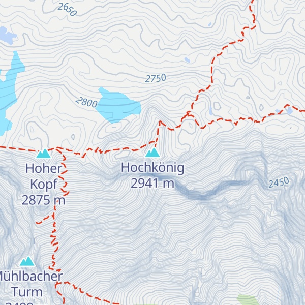 Map of Hochkönig