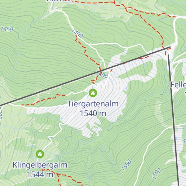 Map of Tiergartenalm