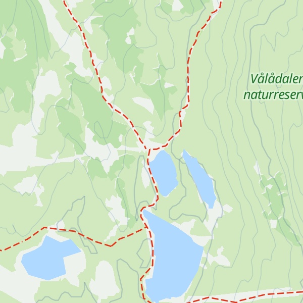 Map of STF Fjällstuga Lunndörren