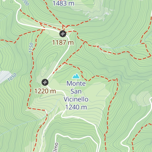 Map of Monte San Vicinello