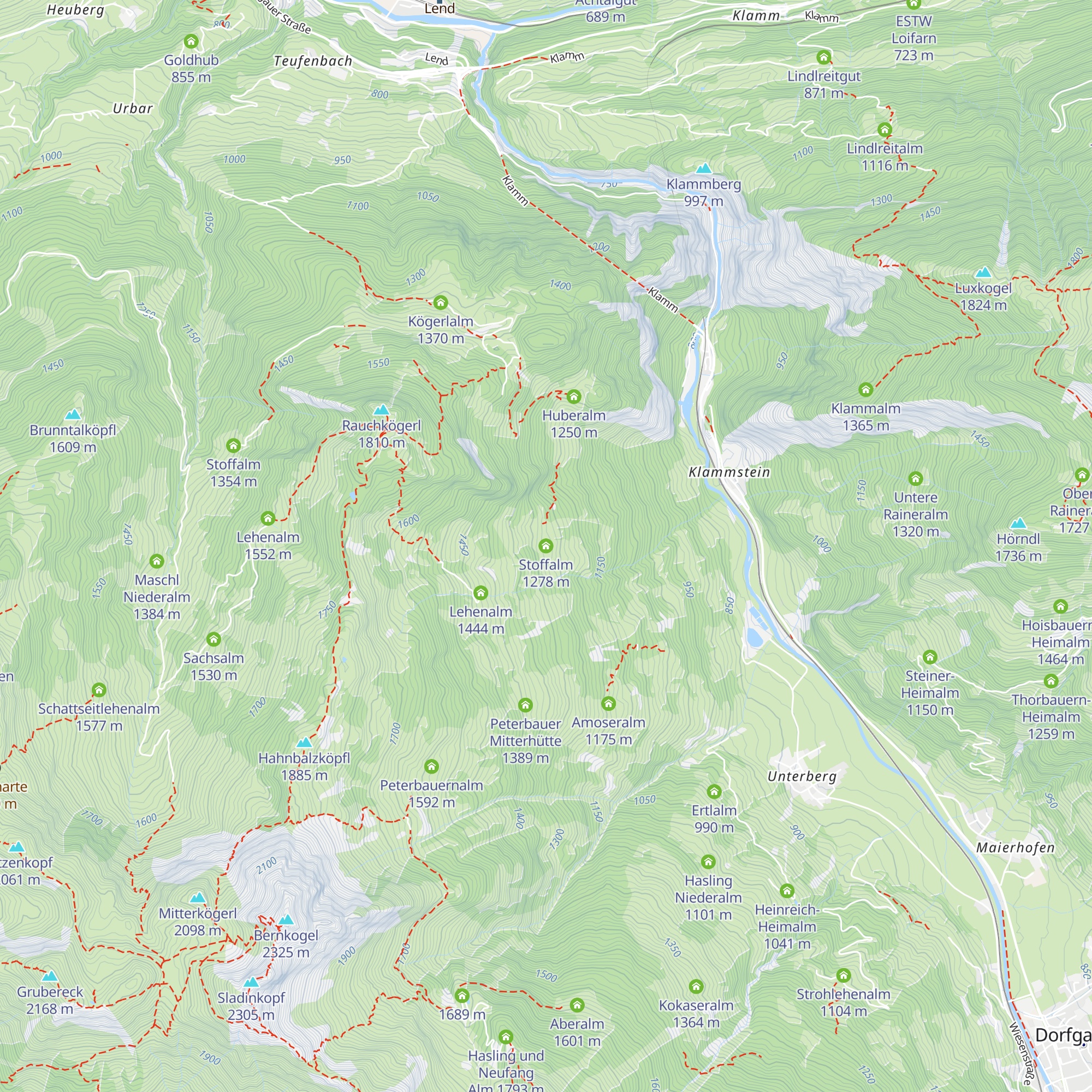 Stoffalm map