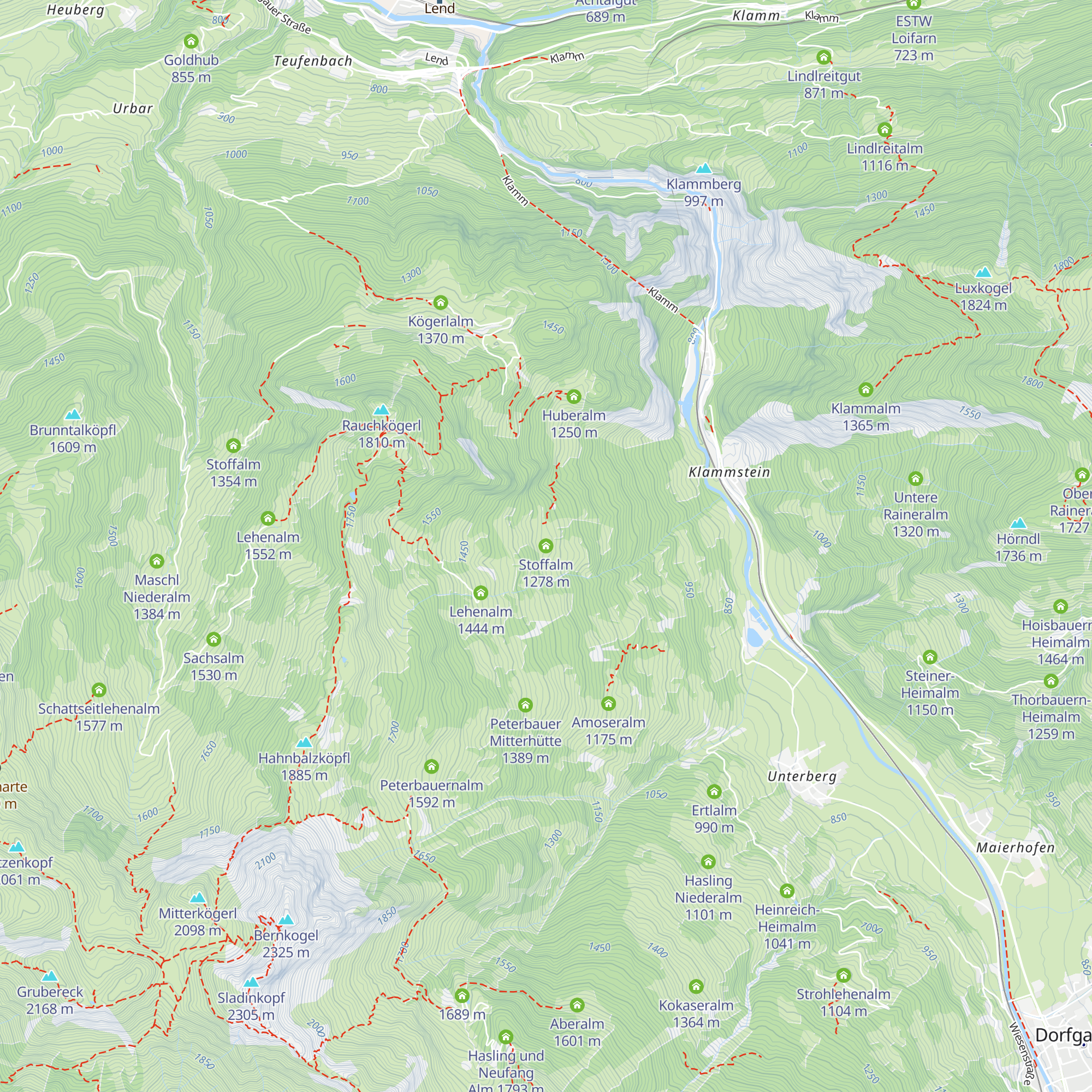 Stoffalm map