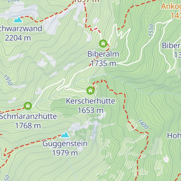 Map of Kerscherhütte