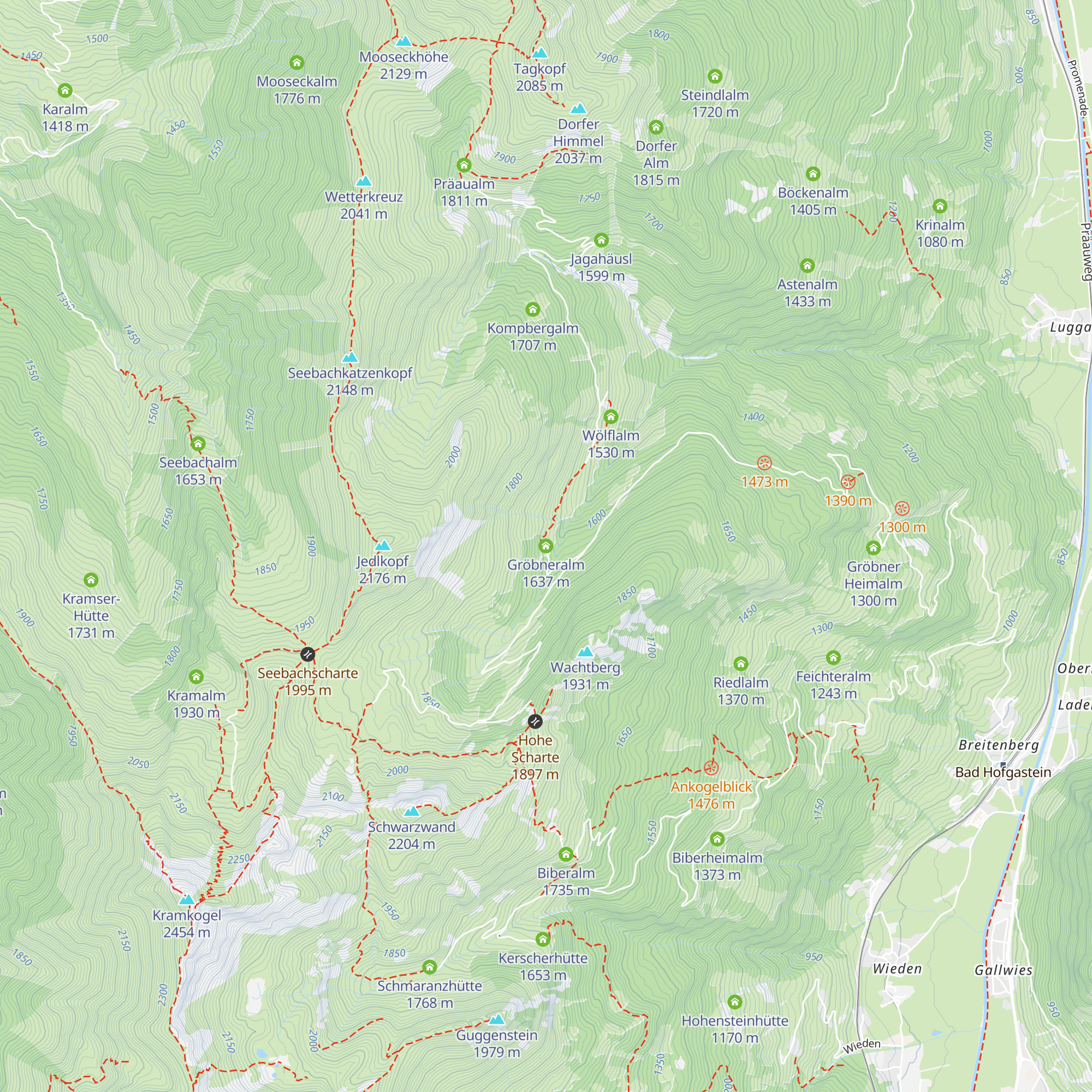 Gröbneralm map