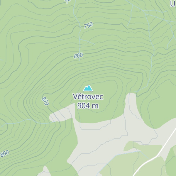 Map of Větrovec
