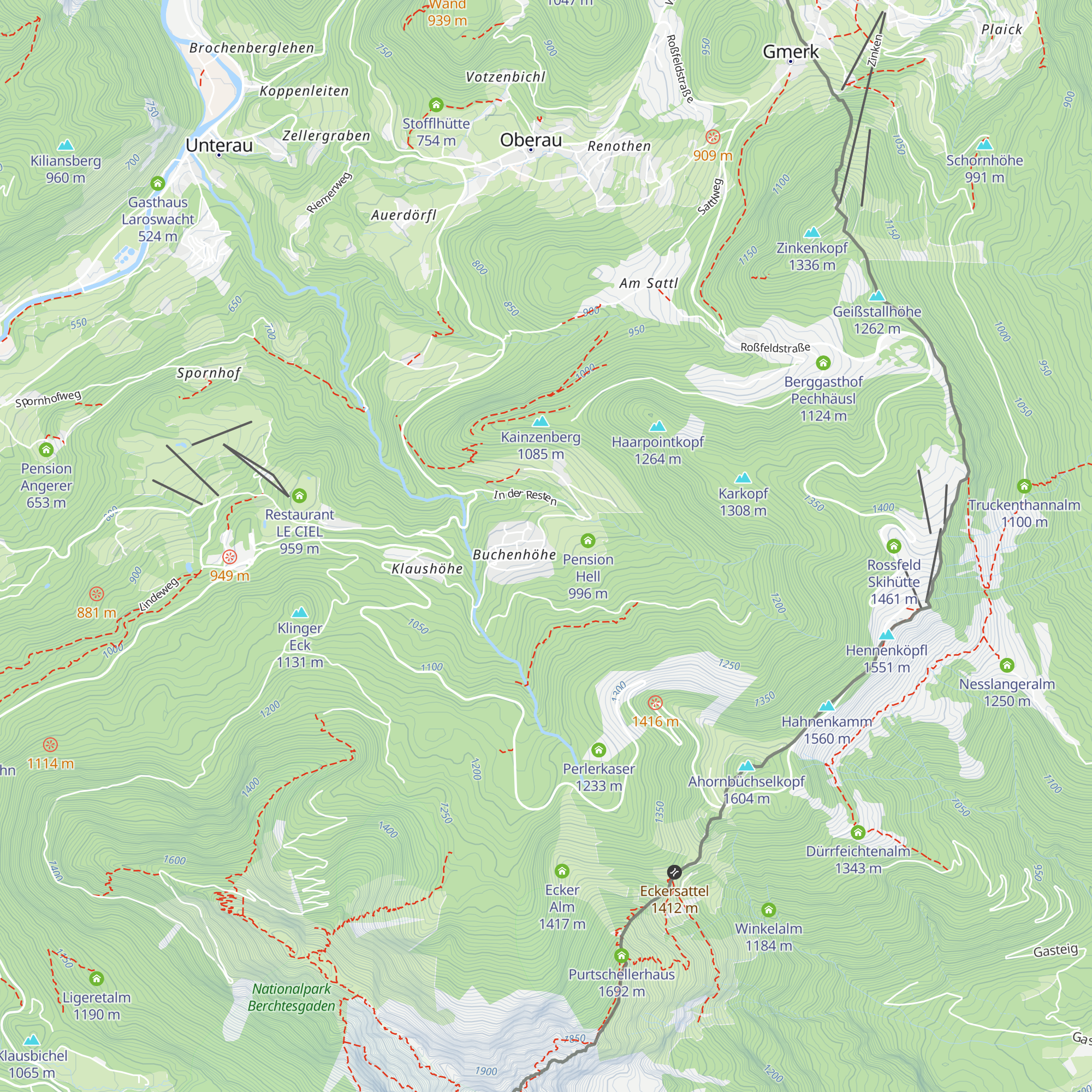 Berghütte Holzkäfer map
