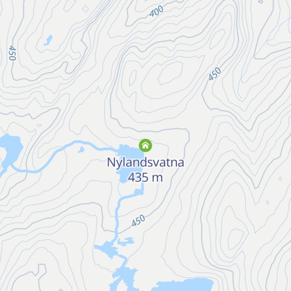 Map of Nylandsvatna