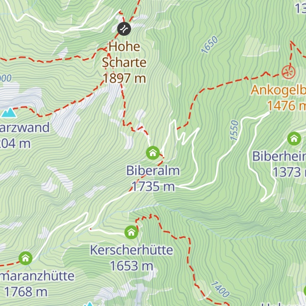 Map of Biberalm