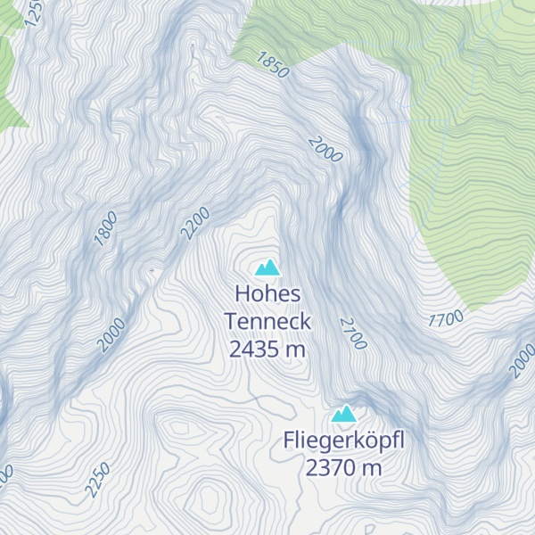 Map of Hohes Tenneck