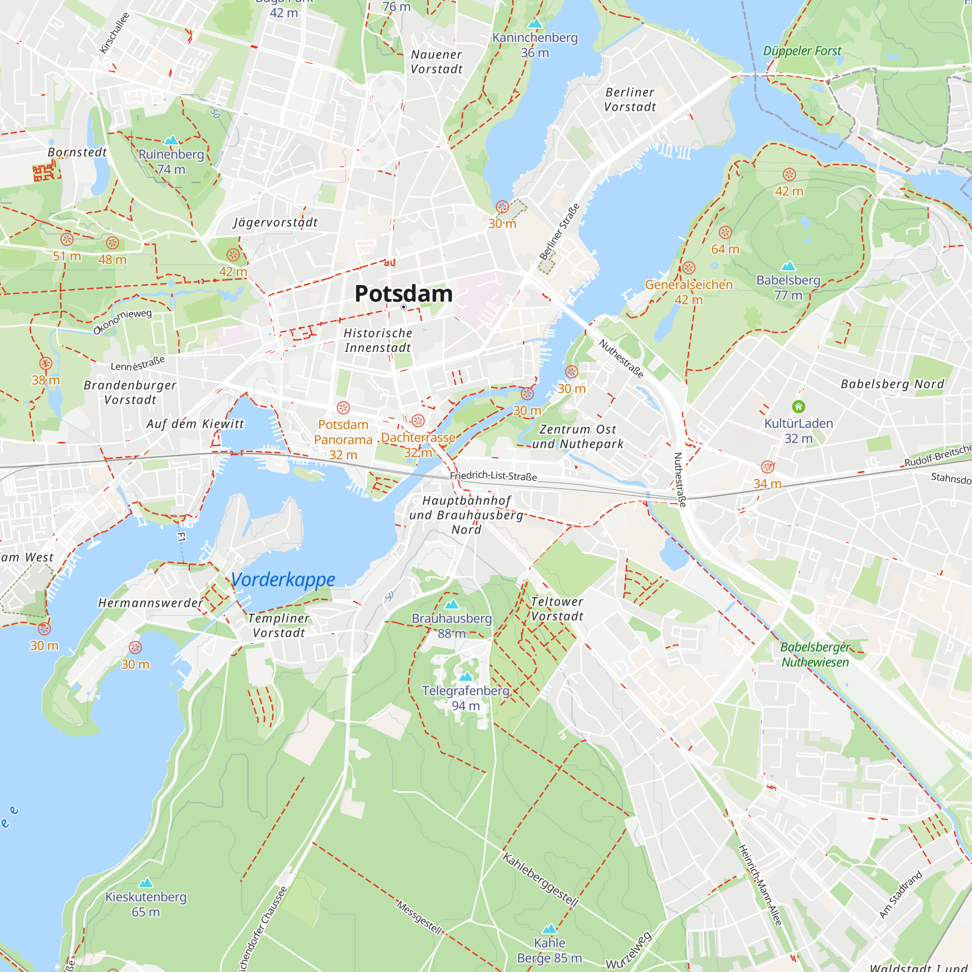 Mobiagentur Potsdam map