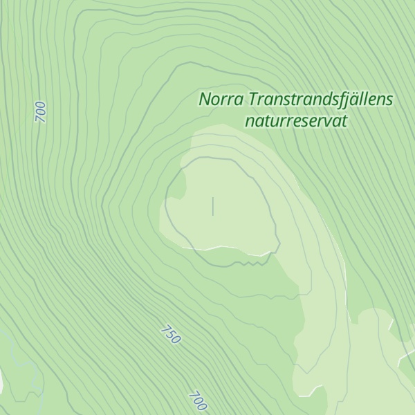 Map of Öjskogsfjället