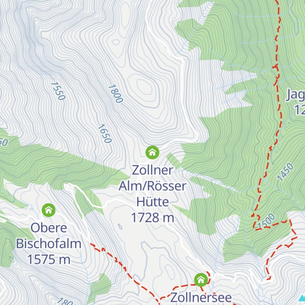 Map of Zollner Alm/Rösser Hütte
