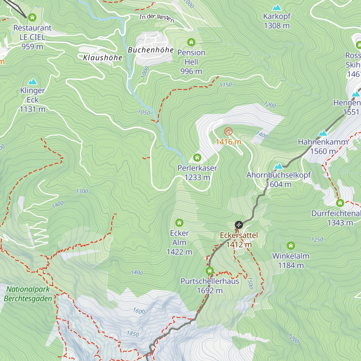 Enzianhütte map