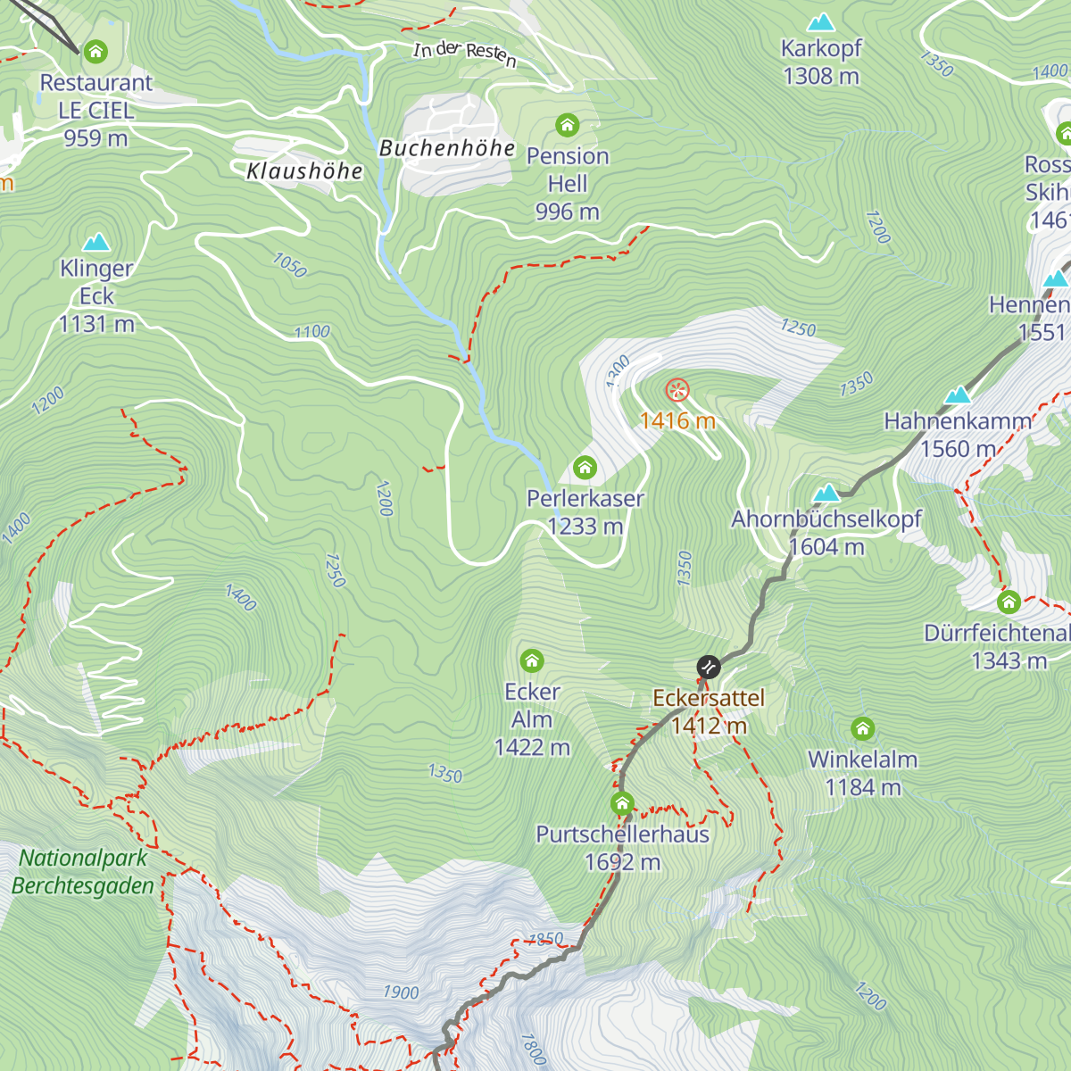 Enzianhütte map