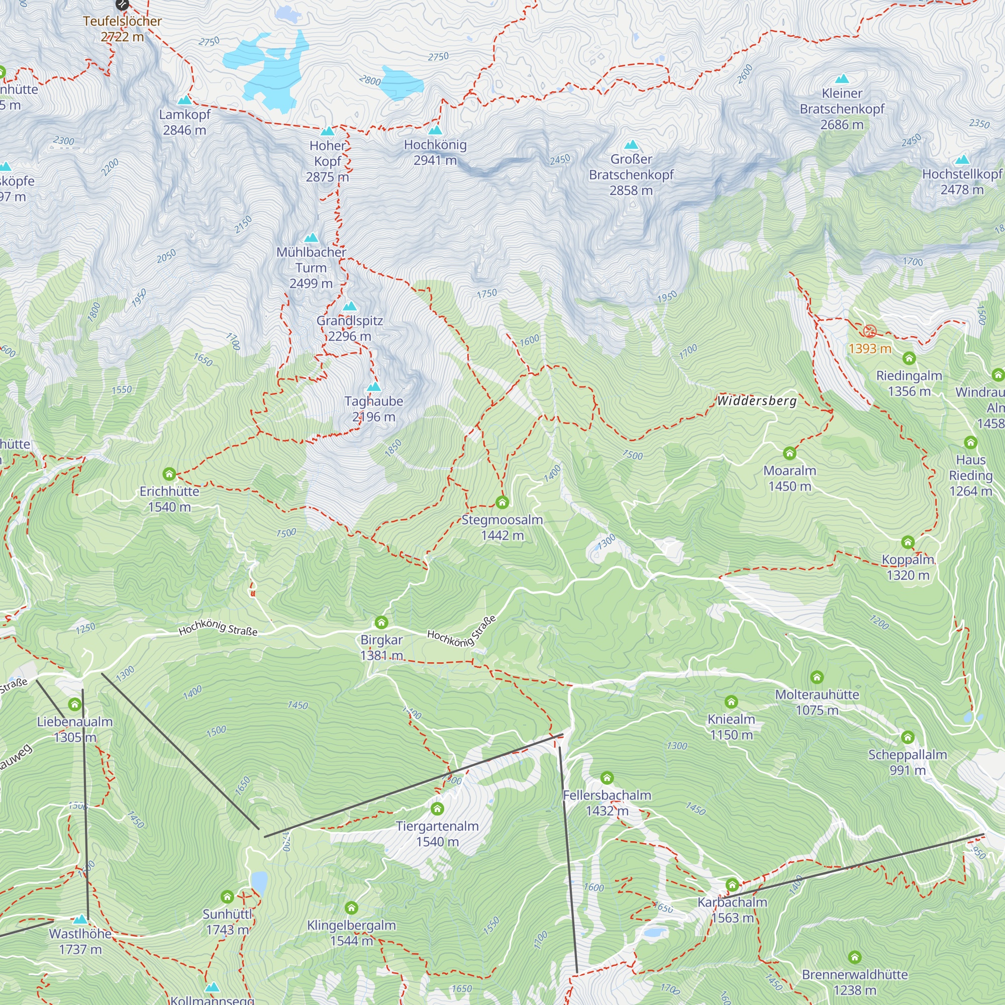 Stegmoosalm map