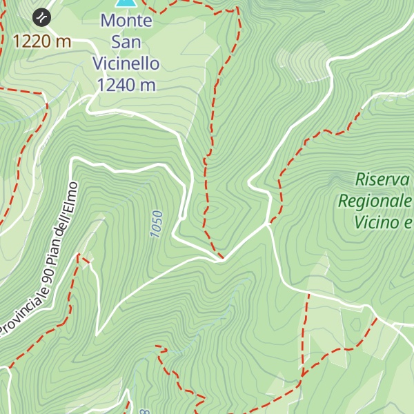 Map of Monte la Forcella