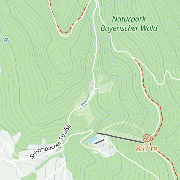 Map of Ferienhaus Schönbacher Hütte