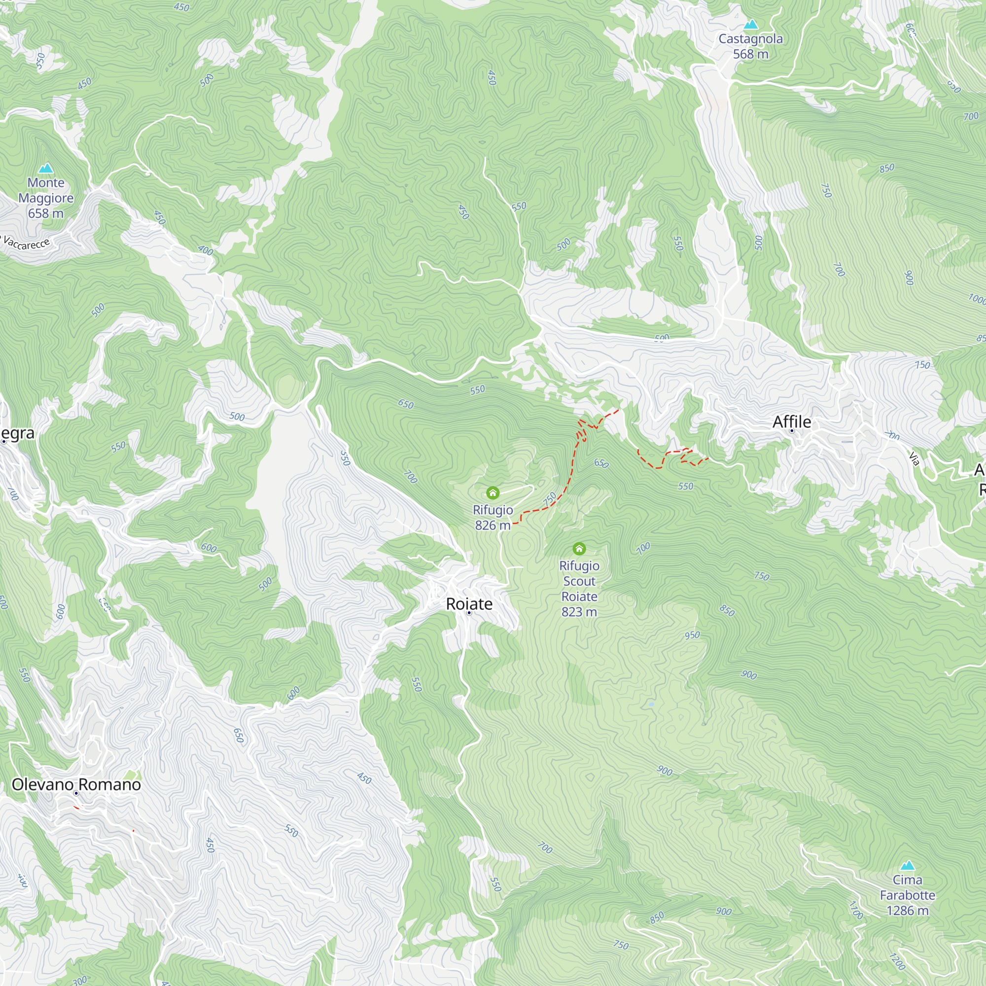 Rifugio map