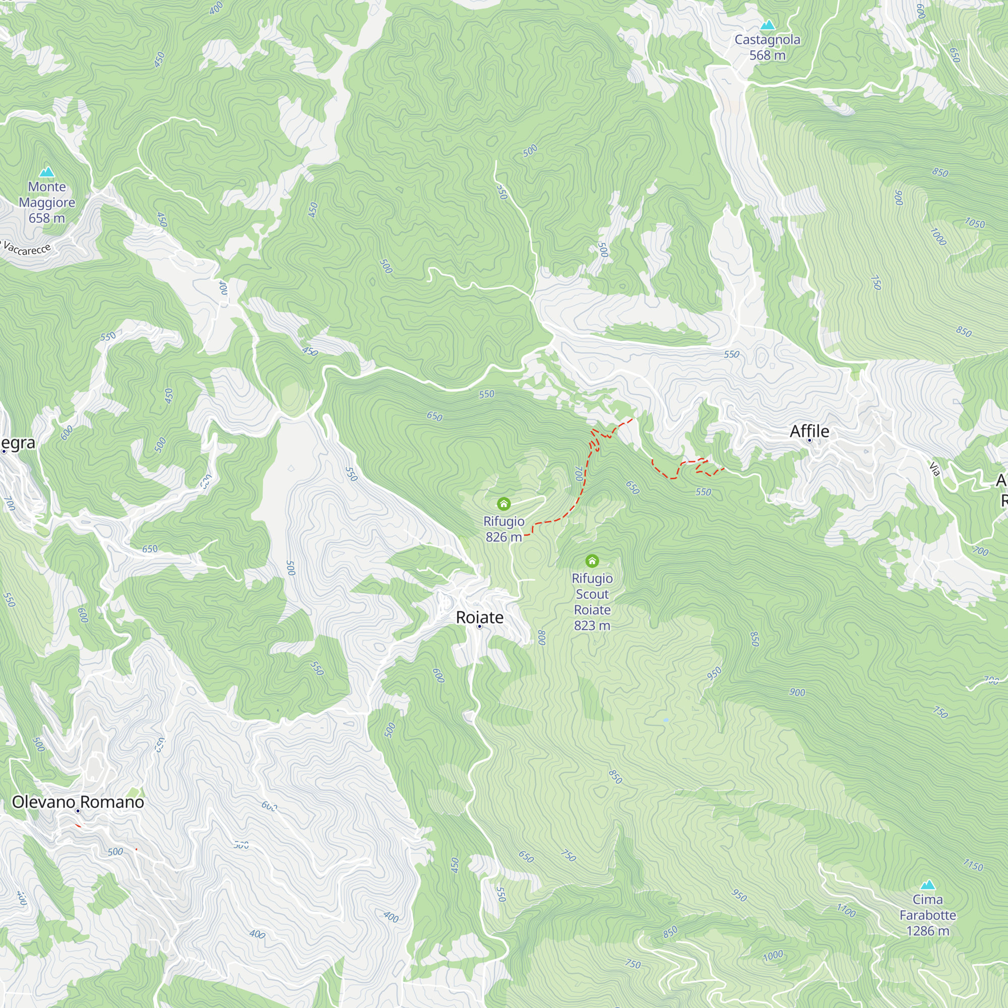 Rifugio map