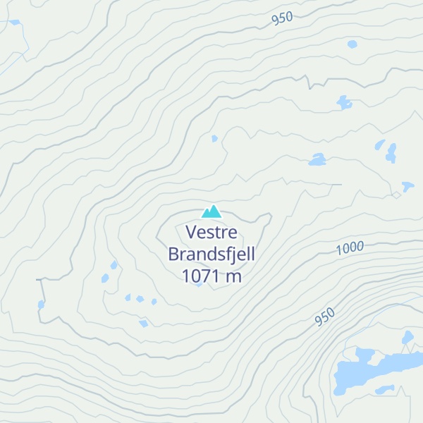Map of Vestre Brandsfjell