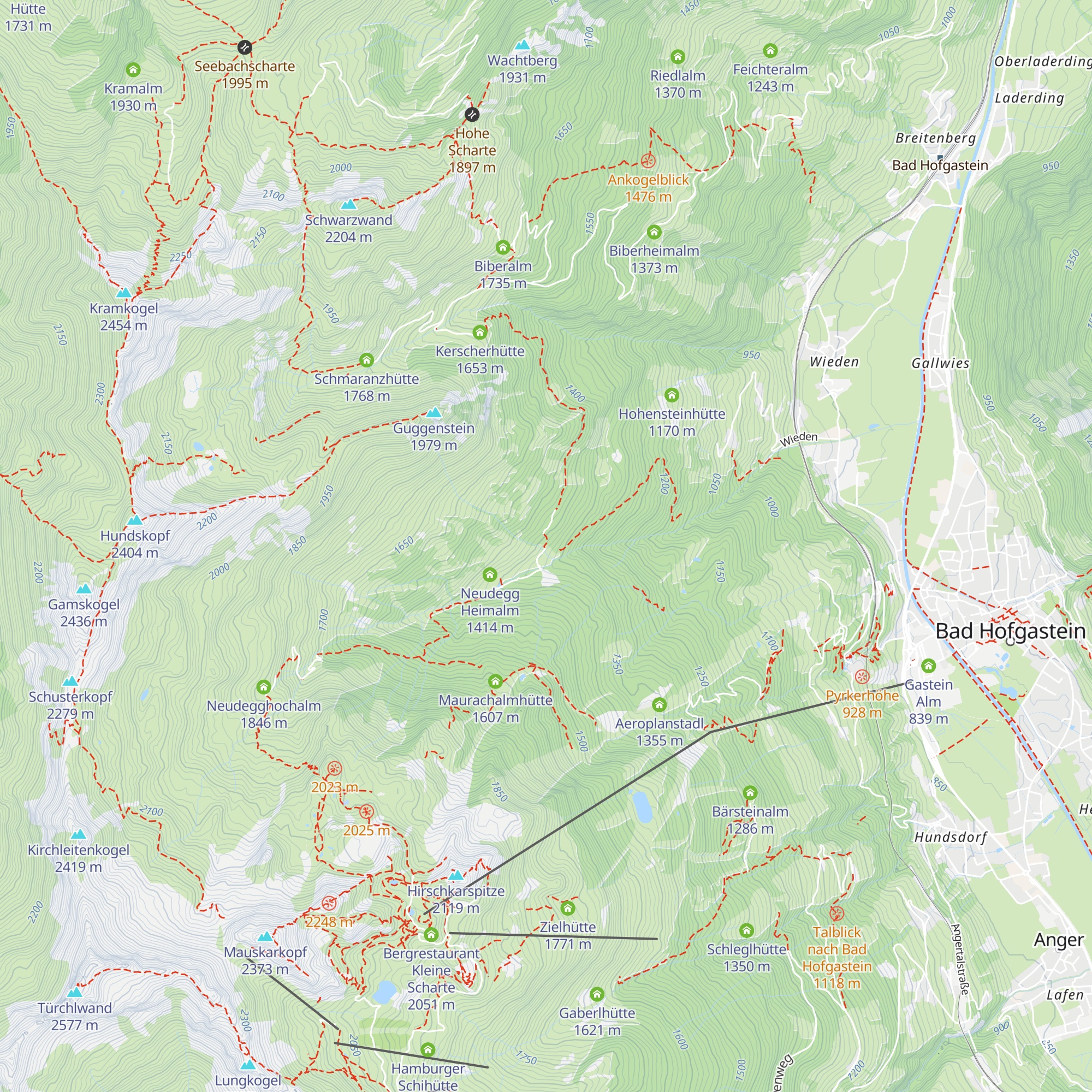 Fundner Heimalm map