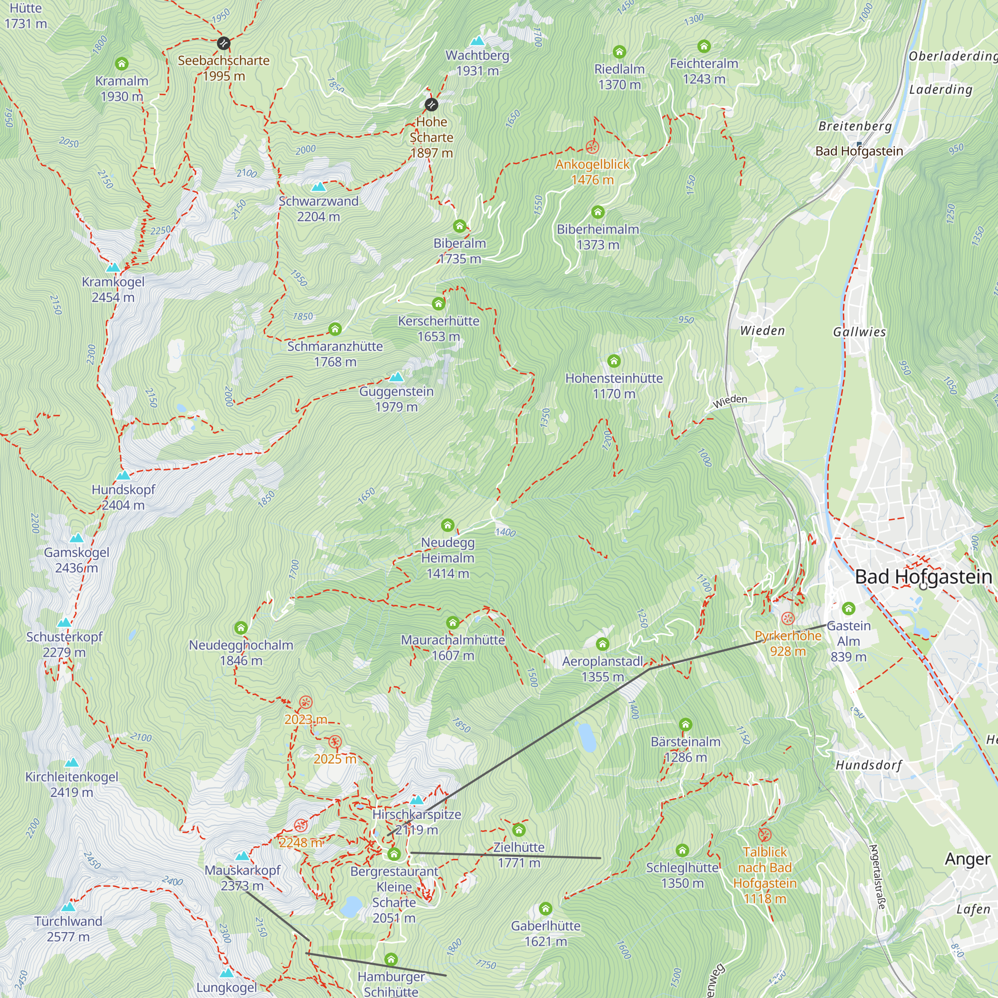 Fundner Heimalm map