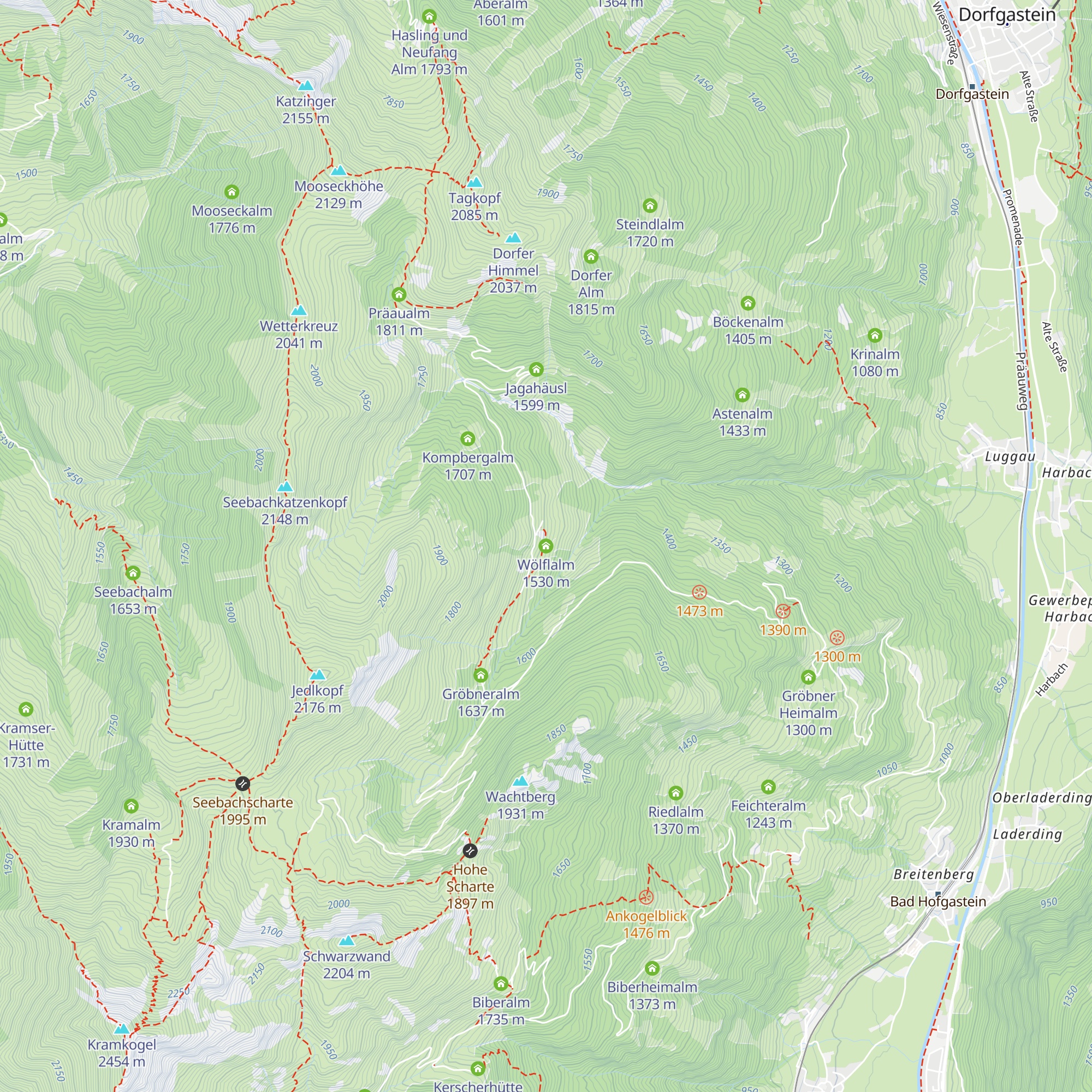 Wölflalm map