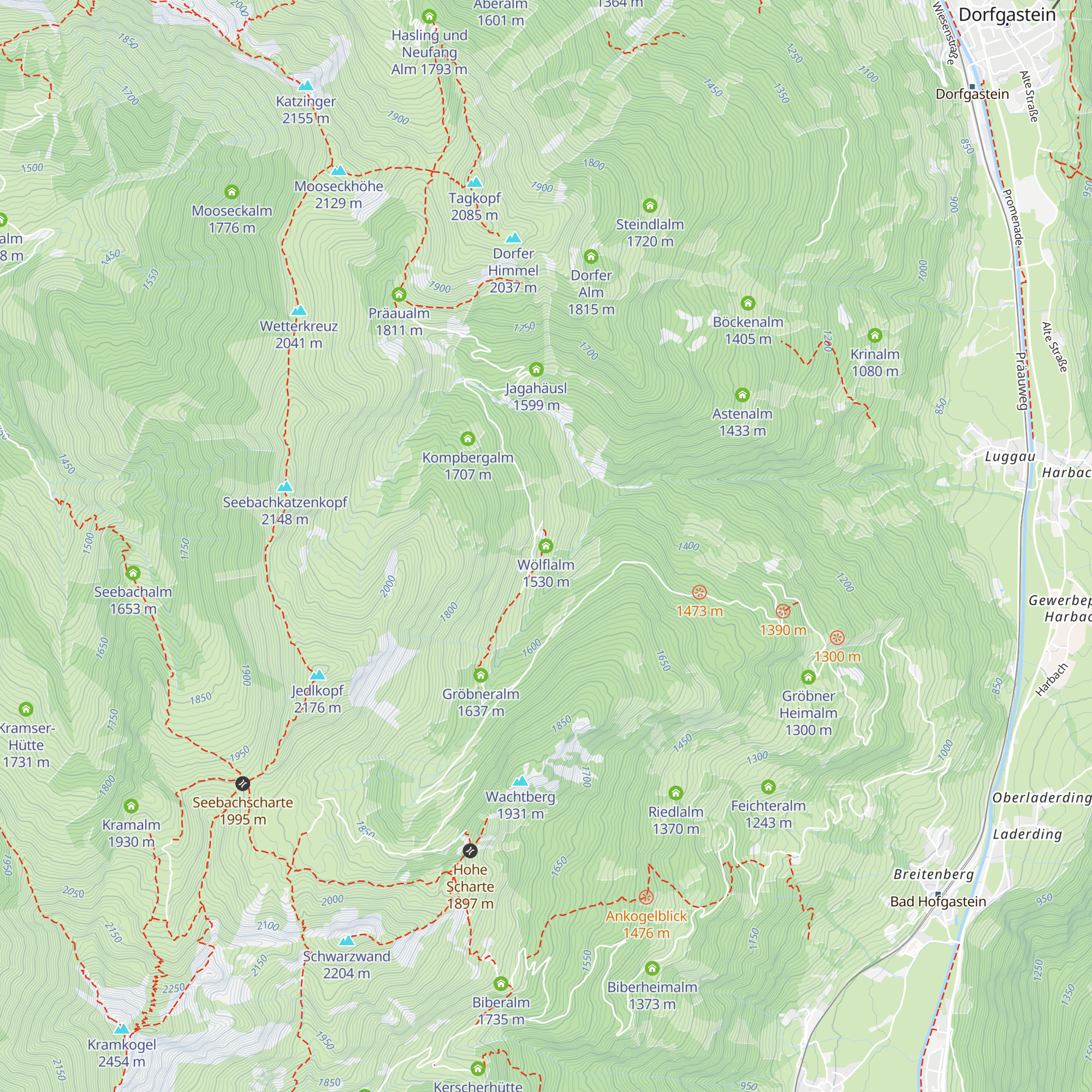 Wölflalm map