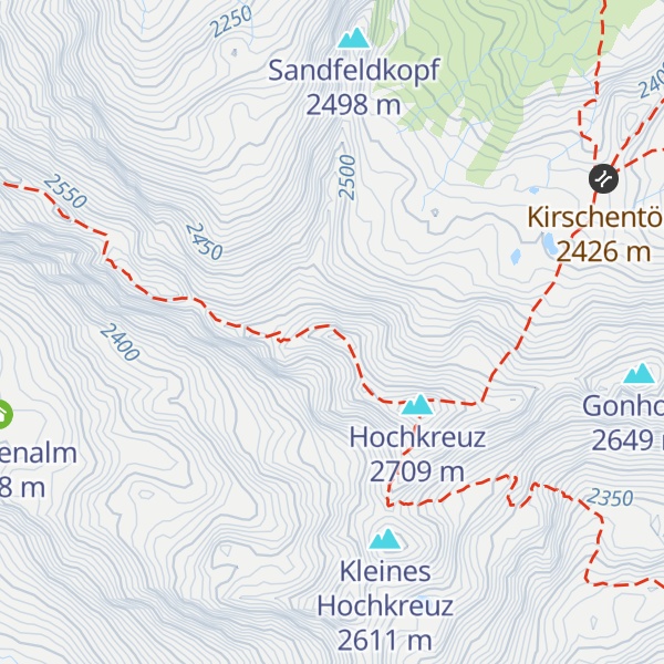Map of Schwarzwandkopf