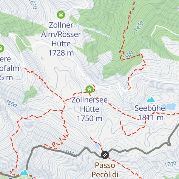 Map of Zollnersee Hütte