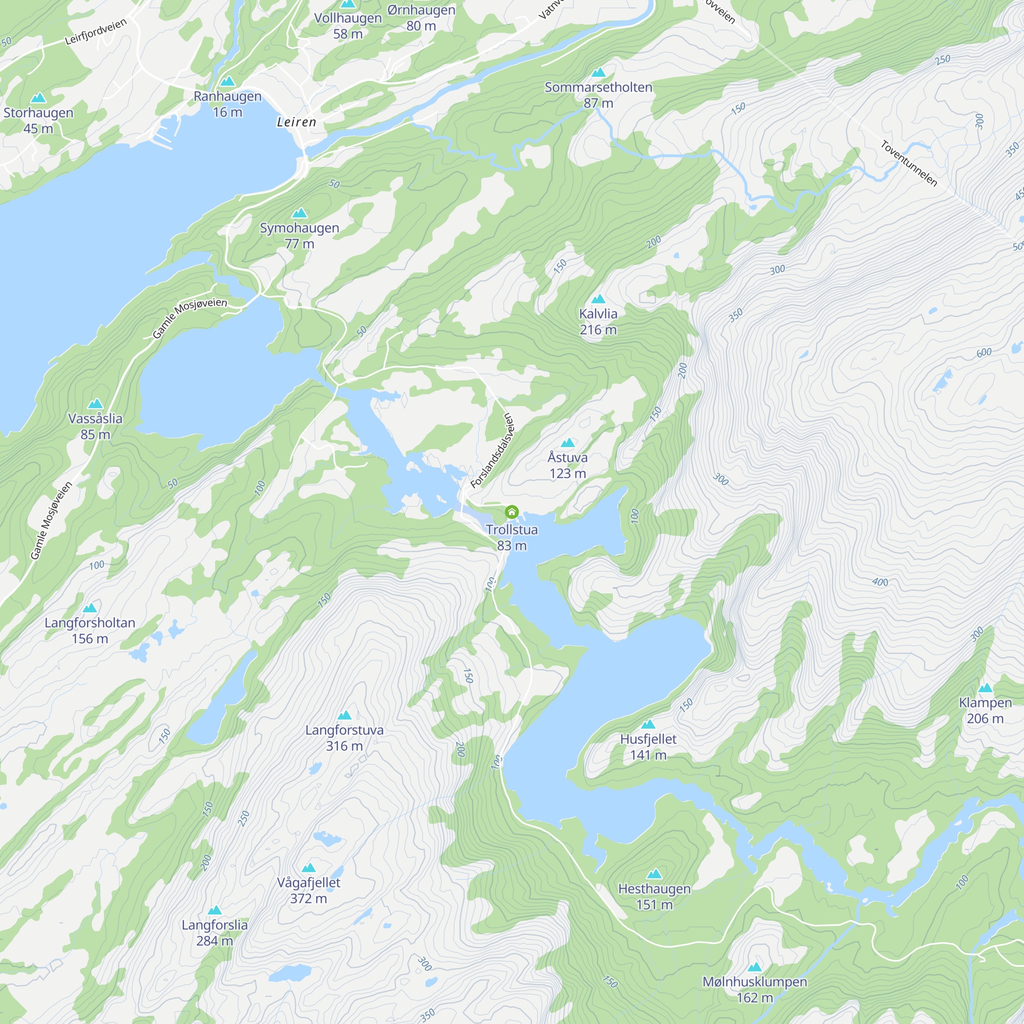 Trollstua map