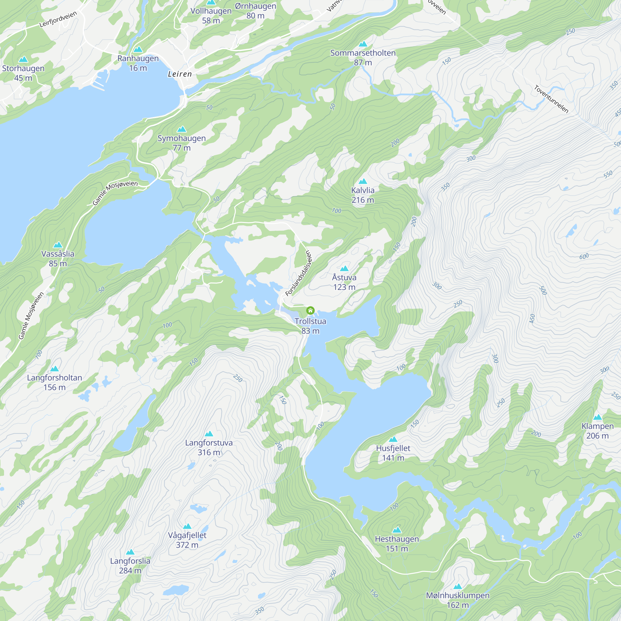 Trollstua map