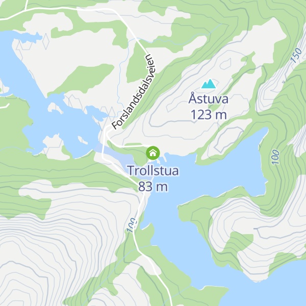 Map of Trollstua