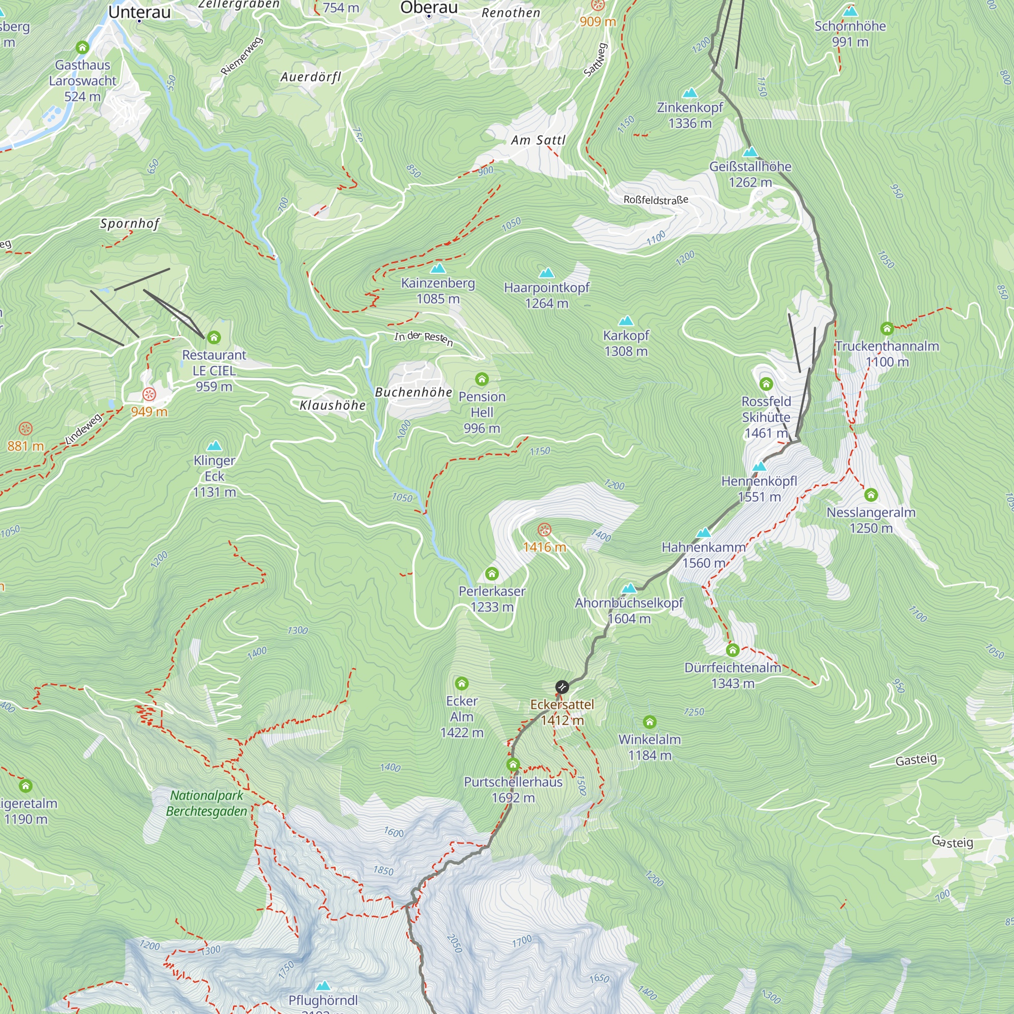 Untere Ahornalm map
