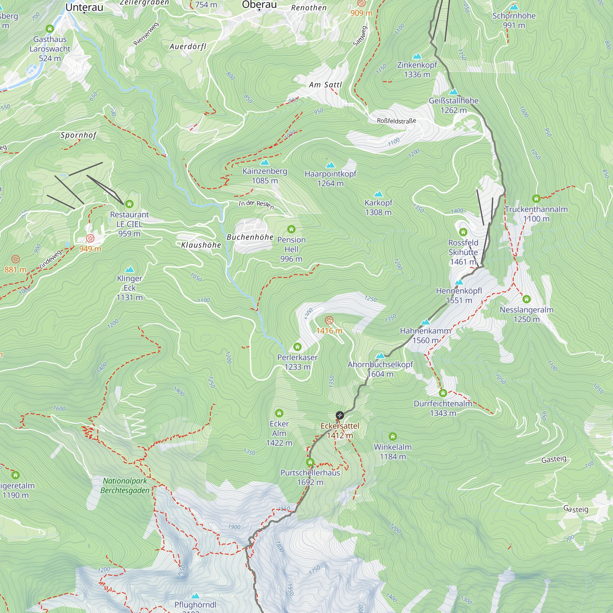 Untere Ahornalm map