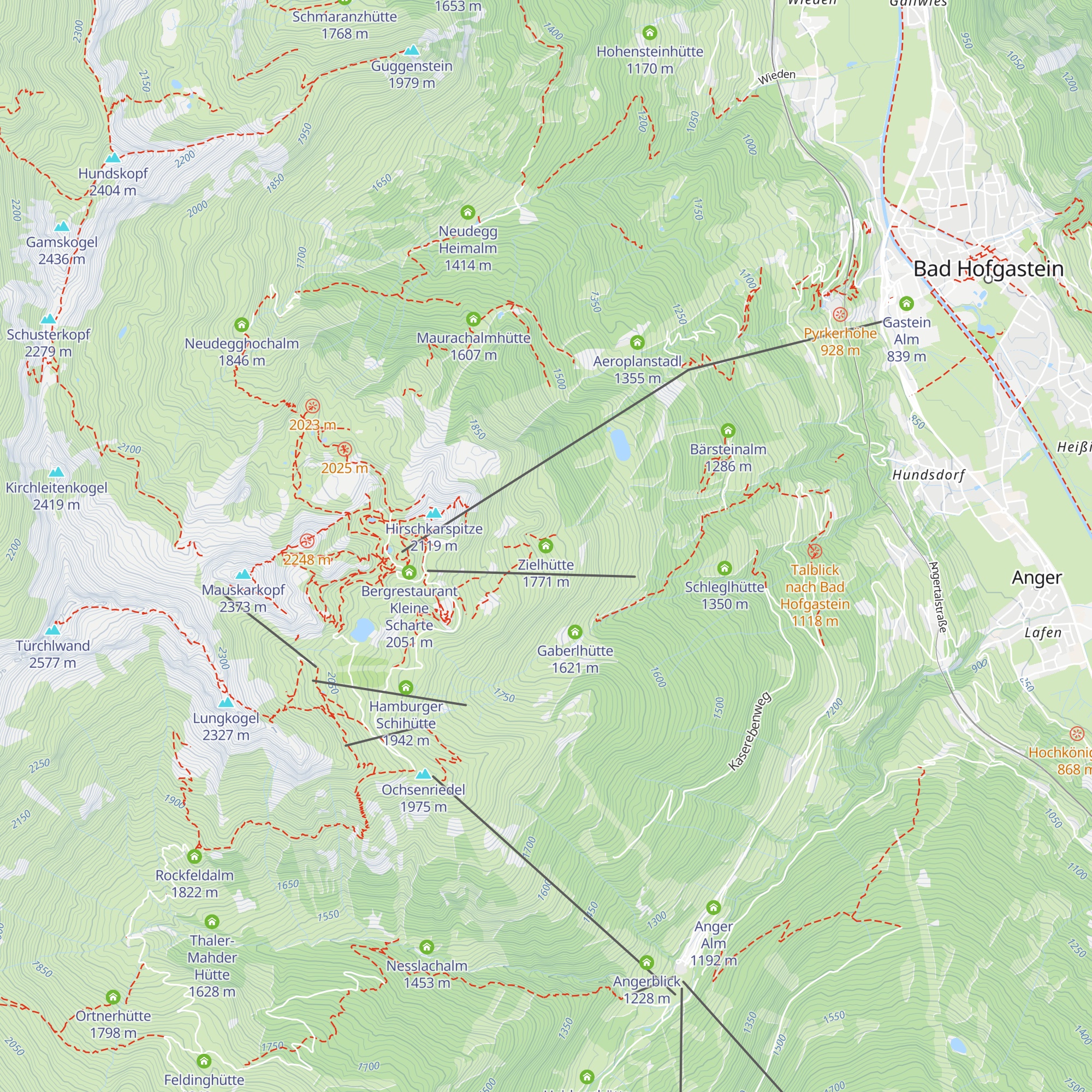 Zielhütte map
