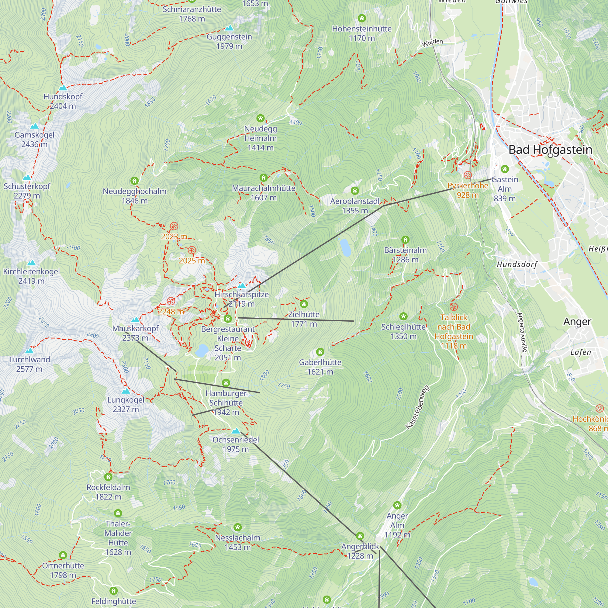 Zielhütte map