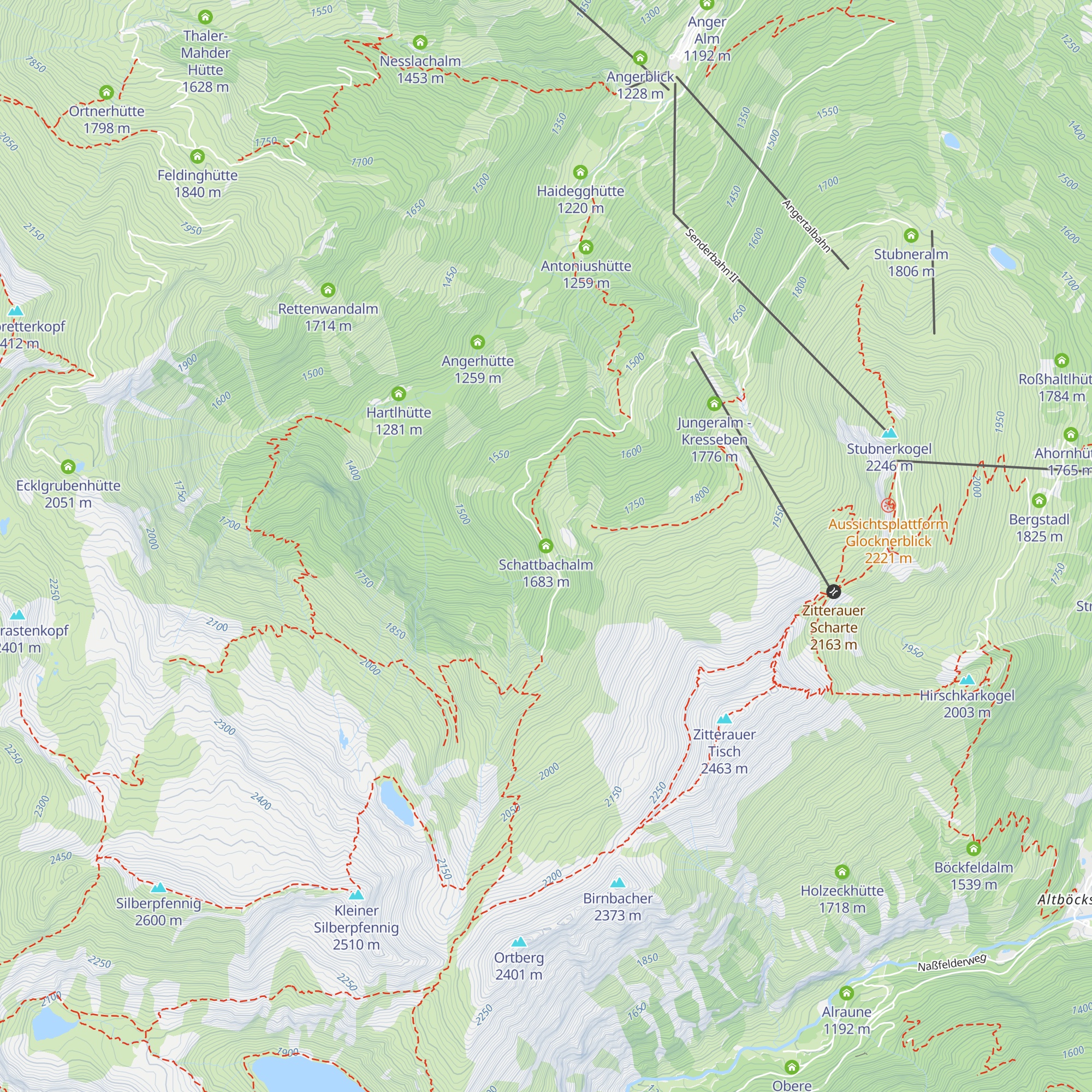 Schattbachalm map