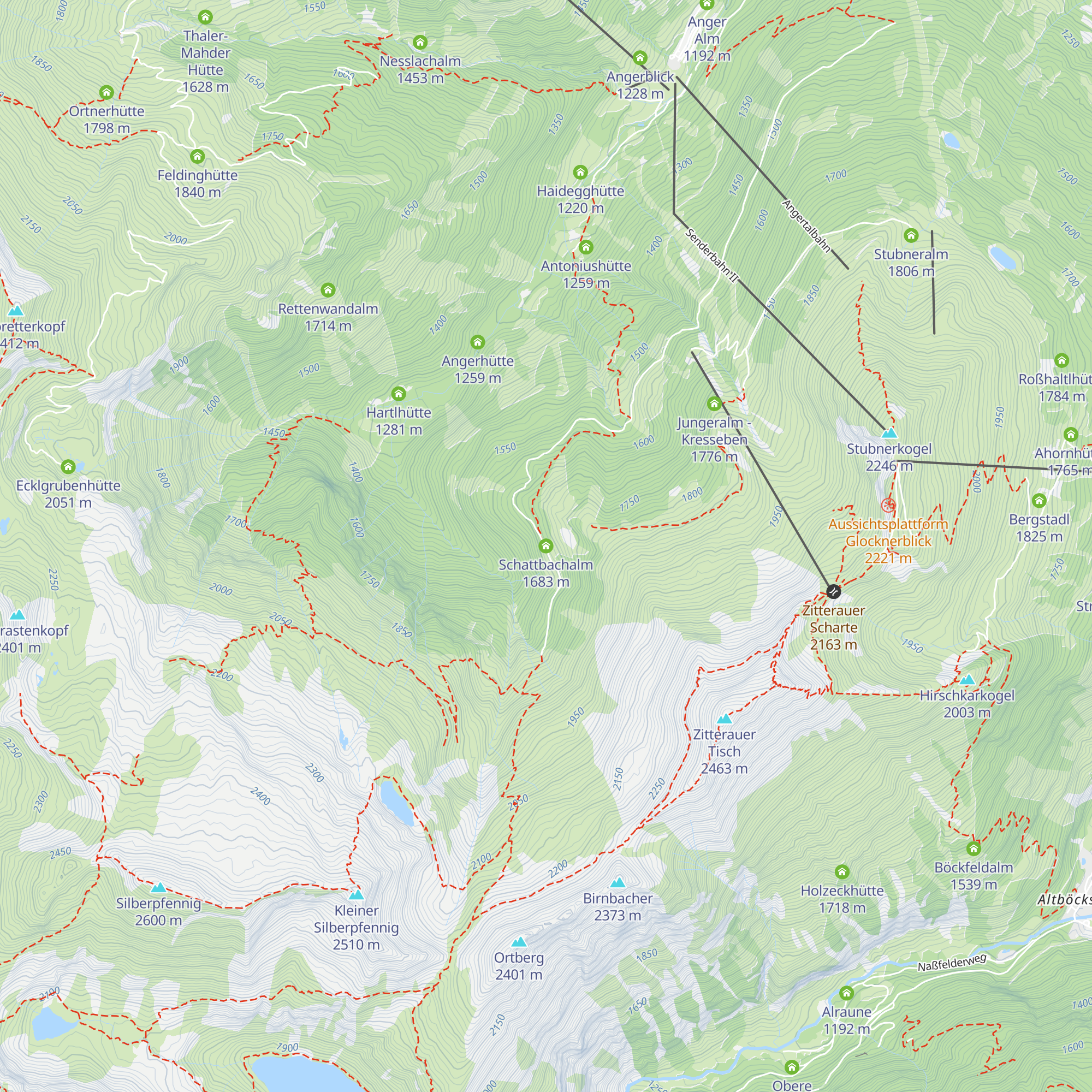 Schattbachalm map