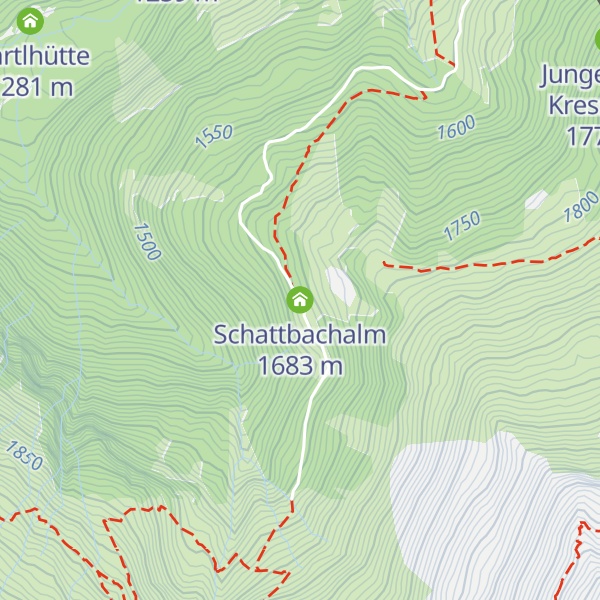 Map of Schattbachalm