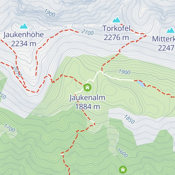 Map of Jaukenalm