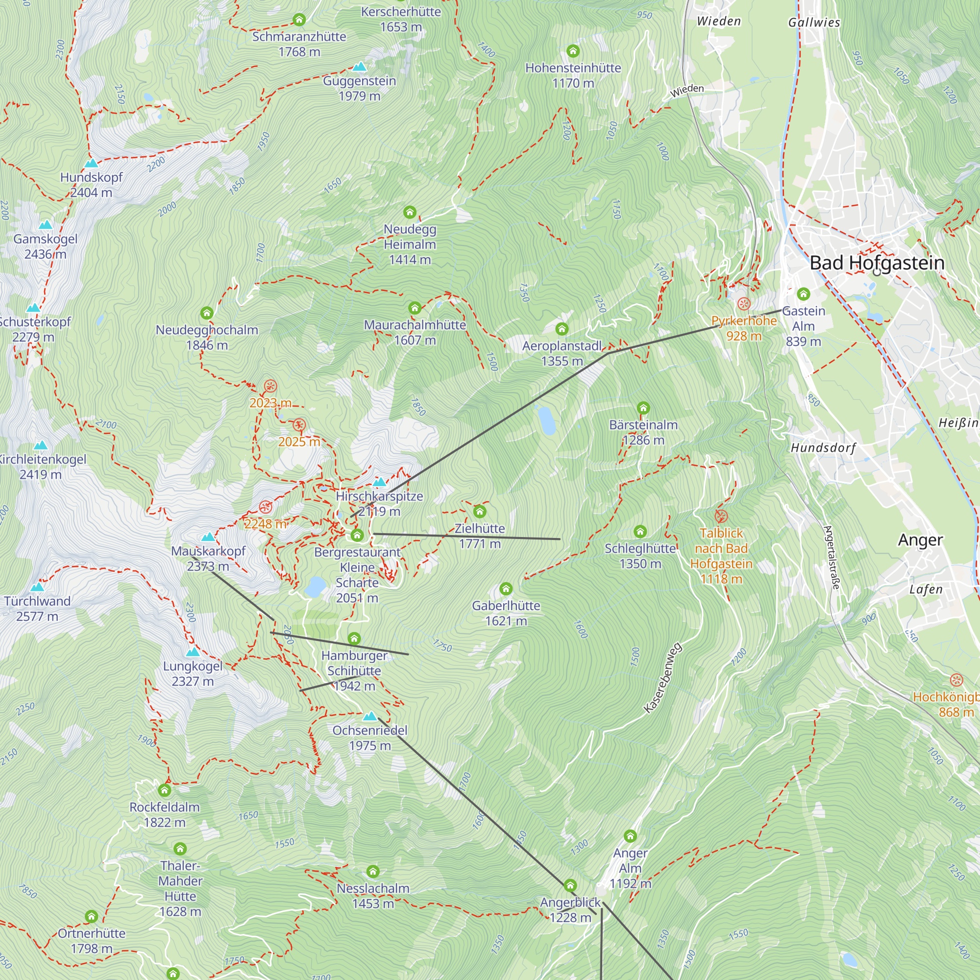 Haitzingalm map
