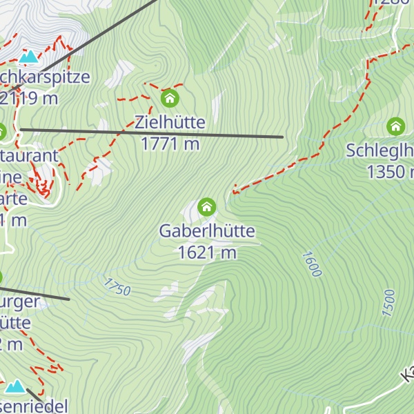 Map of Gaberlhütte