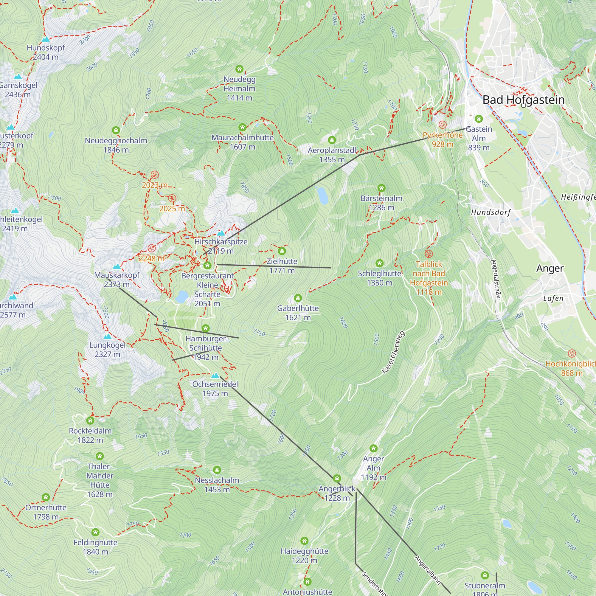 Gaberlhütte map