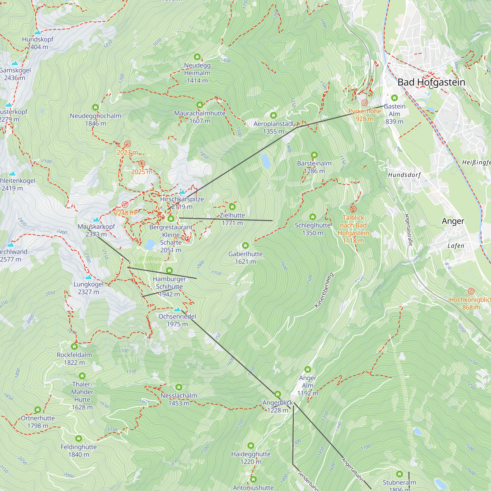 Gaberlhütte map